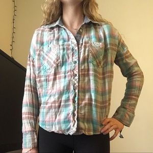 Free people flannel top